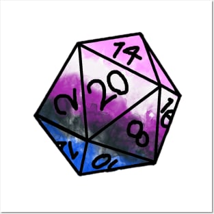 Pride Dice - Genderfluid Posters and Art